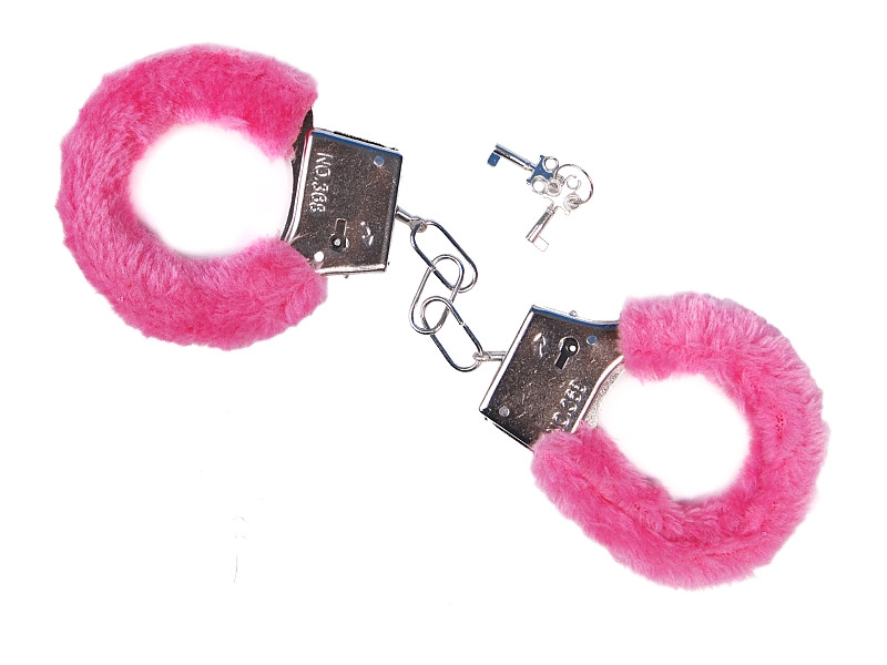 Handcuffs With Fur Pink