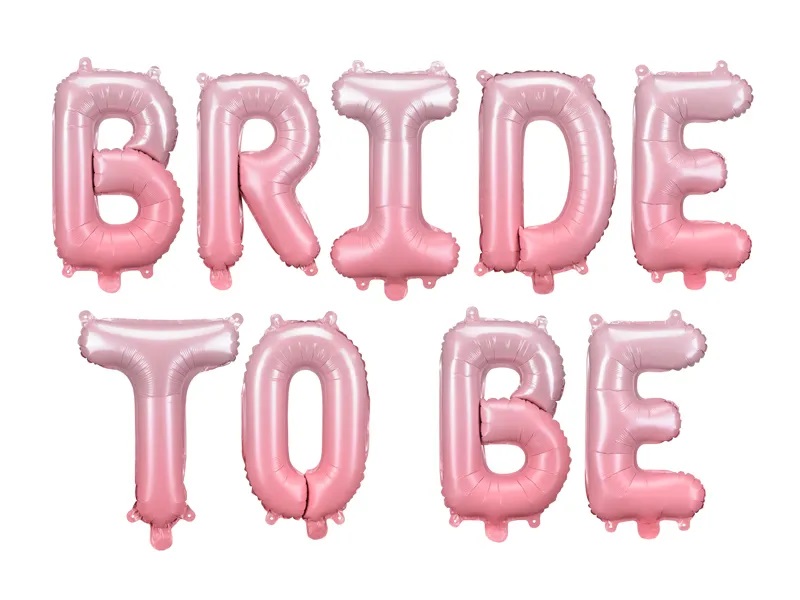 Foil Balloon Bride to be Letter Banner 340x35cm Pink
