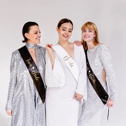 Bride to be and 5 Team Bride sashes