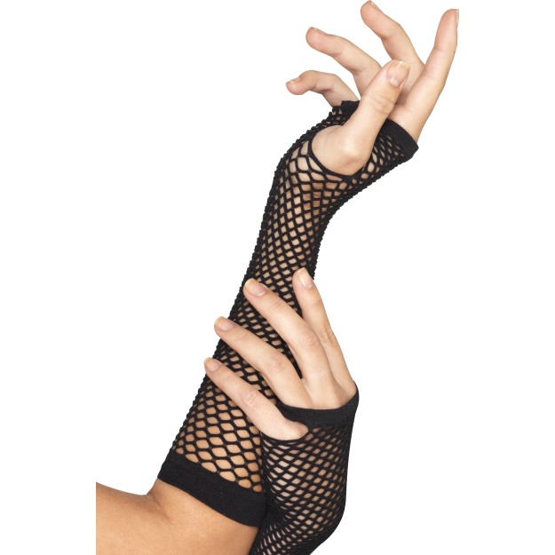Fishnet Gloves, Black