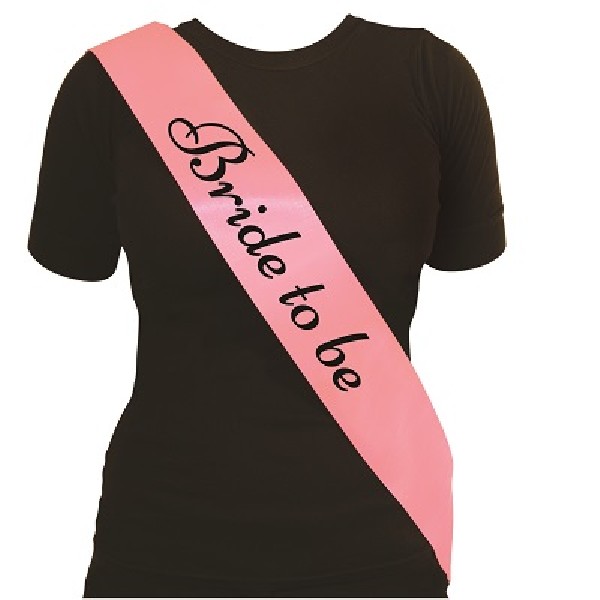 Bride To Be Sash Pink,